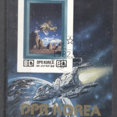 Korea 1982 Space, imperf. sheet, used T.274
