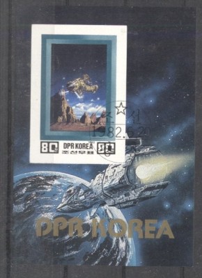 Korea 1982 Space, imperf. sheet, used T.274 foto