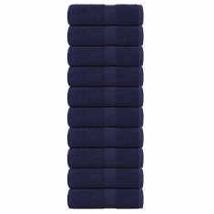 Prosoape de baie 10 buc. FROGN Albastru marin 30x30 cm 100% bumbac