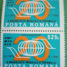 TIMBRE ROMANIA MNH LP1395/1994 A-XX-a aniversare a O.M. T. -Serie în pereche-