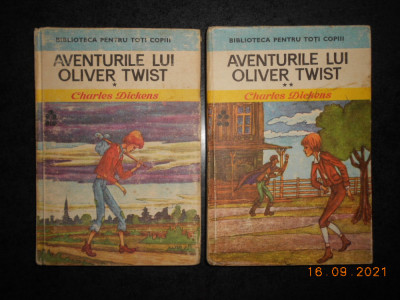 CHARLES DICKENS - AVENTURILE LUI OLIVER TWIST 2 volume (1976, editie cartonata) foto