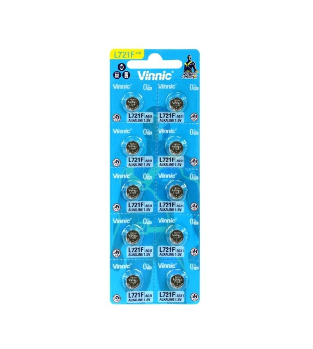 Set 10 baterii Vinnic G11 AG11 LR58 1.5V