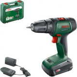 Cumpara ieftin Masina de gaurit insurubat cu acumulator BOSCH UniversalDrill 18V, 2 trepte de putere, 1450 rpm, mandrina rapida 10 mm