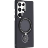 Husa de protectie flippy, cu incarcare wireless, tehnologie magsafe, tpu, inel magnetic rotativ cu functie de suport, pentru samsung galaxy s23 ultra