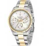 Maserati R8853100021, Men's Watch 43mm Chronograph Battery with Gold Metal Bracelet