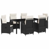 vidaXL Set dining pentru exterior cu pernă 7 pcs 3422306