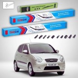 Cumpara ieftin Ștergătoare Kia Picanto I BA Hatchback 2004-2011 | Set Față și Spate Flat Premium &ndash; TeamCar&reg;