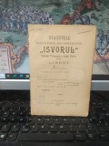 Carte Veche Izvorul Banca Populara Cooperativa Vetrisoara Falciu Statute T. Jiu 1904, 27 Pagini, Stare Buna