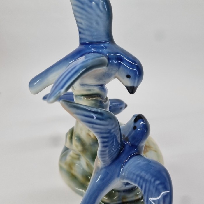 Pasari - bibelou portelan romanesc vintage