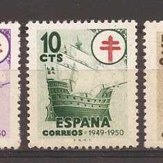 Spania 1949 - Lupta împotriva tuberculozei, serie completa, MNH
