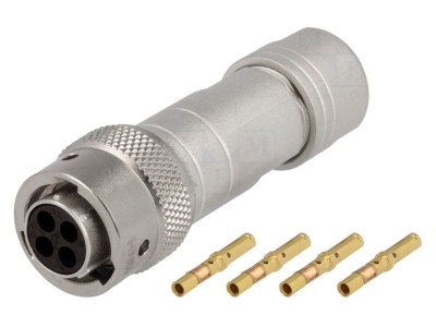 Conector circular mamă IP67 4-PIN foto