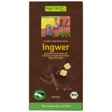 Ciocolata amaruie Rapunzel cu ghimbir, 55% cacao, vegana, bio, 80g