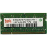 Memorie laptop Hynix 1GB 2Rx16 PC2-5300S-555-12