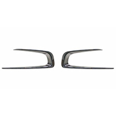 Rama proiectoare ceata Peugeot 2008, 03.2013-, parte montare Suport faruri ceata, set 2buc, stanga+dreapta, 1610144280 cromat, 57L127-9, Aftermarket foto