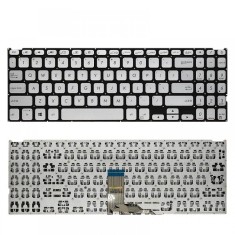 Tastatura Laptop, Asus, VivoBook 15 R524D, R524DA, argintie, layout US