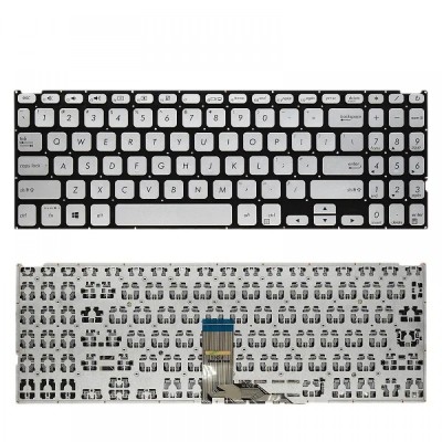 Tastatura Laptop, Asus, VivoBook 15 R521F, R521FL, R521J, R521JA, argintie, layout US foto