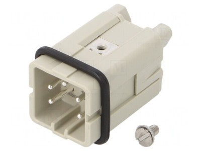 Conector Dreptunghiular 5 PIN Tată 4 PE 1 Drept foto