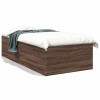 VidaXL Cadru de pat, stejar maro, 90x190 cm, lemn prelucrat