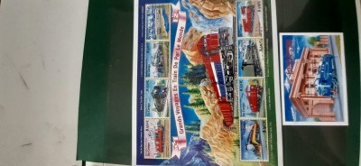 Congo-transport ,locmotive ,trenuri-serie completa si colita ,nestampilate MNH(T4) foto