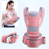 Marsupiu ergonomic 15 in 1 de la 0-25 kg - roz, Iso