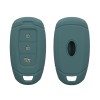 Husa Cheie Auto Kwmobile pentru Hyundai 3 Butoane - Keyless Go, Verde inchis, Silicon, KWM000009FX002C