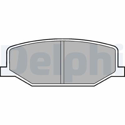 DELPHI LP527 set placute frana,frana disc foto
