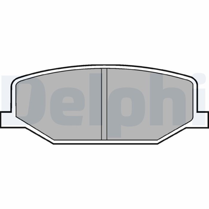 DELPHI LP527 set placute frana,frana disc