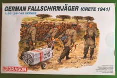 GERMAN FALLSCHIRMJAGER (CRETE 1941) - DRAGON Cod 6070 Scara 1/35 DIORAMA MACHETA FIGURINE ASAMBLARE HOBBY WWII SOLDAȚI GERMANI AMERICANI RUȘI