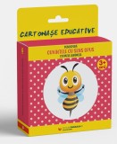 Descoperă CUVINTELE CU SENS OPUS cu Nuța Albinuța (12 cartonaşe educative)