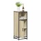Gossi dulap de baie, stejar sonoma, 35x37,5x100 cm, lemn prelucrat