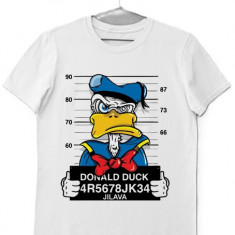 Tricou barbati Personalizat " Donald Duck Jilava " Negru, marime XL
