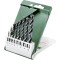 BOSCH Set 8 burghie elicoidale pentru lemn, diametre 3-10 mm. prindere cilindrica