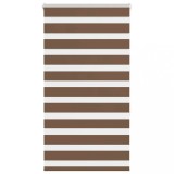 vidaXL Jaluzea tip zebra maro lățime țesătură 75,9 cm poliester