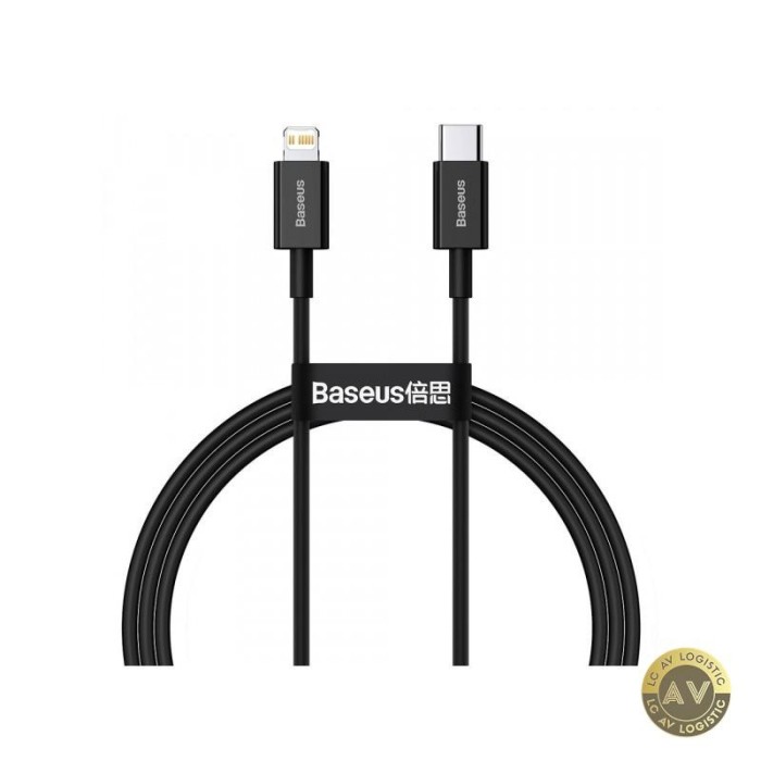 Cablu Date si Incarcare USB-C - Lightning Baseus Superior Series 20W 1m Negru CATLYS-A01