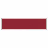 Copertină laterală retractabilă de terasă, roșu, 600 x 160 cm