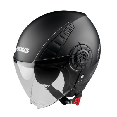 Casca open face Axxis model Metro S A1 negru lucios foto