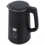 HOMCOM Fierbător electric, 1,7L, &Icirc;ncălzire rapidă, 3000W, cu afișaj LED, funcție de menținere la cald, protecție la funcționare &icirc;n gol, fără PTFE | Ao