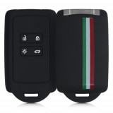 Husa Cheie Auto pentru Renault/Dacia, 4 Butoane, Keyless Go, Silicon, Multicolor, 49769.14