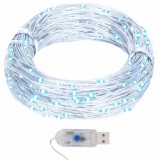 vidalXL Instalatie luminoasa 400 micro LED-uri alb rece 8 functii 40 m
