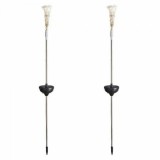 Set 2 Ghirlande Luminoase Solare, Pentru Gradina, Lumina Alba,70 cm
