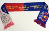 Fular (de colectie) meci fotbal STEAUA BUCURESTI - AJAX AMSTERDAM (UEFA EUROPA LEAGUE 2013)