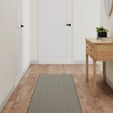 VidaXL Covor traversă cu aspect sisal, argintiu, 50x150 cm