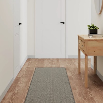 vidaXL Covor traversă cu aspect sisal, argintiu, 50x150 cm foto