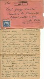 NI1090 Plic cu scrisoare expediat de la Călărași la Escadrila 20 Observație, ștampilă OPM 30, Cenzurat Călărași și Centru de Cartare I, 1942