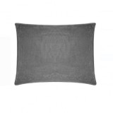 Fata de perna, dormit/decorativa din catifea, Gri, Diemnsiuni 50x70 cm, Oem