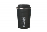 Cumpara ieftin Cana de cafea Floria ZLN9970 tip termos, capacitate 380ml, interior din inox, pereti dublii, gri