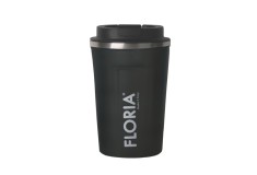 Cana de cafea Floria ZLN9970 tip termos, capacitate 380ml, interior din inox, pereti dublii, gri