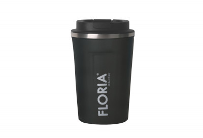 Cana de cafea Floria ZLN9970 tip termos, capacitate 380ml, interior din inox, pereti dublii, gri foto