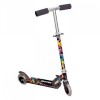 Trotineta Pliabila Copii Moni Magic Neagra, Roti PU 125mm, Ghidon Ajustabil, Frana Spate, 3-8 Ani, Max 20kg
