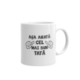 Cana alba Personalizata Asa arata cel mai bun tata, INOVATIX&reg;. 330ml